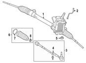 BMW Ground Strap Steering Gear - Genuine BMW 32106867320