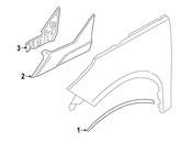 BMW Trim A-Pillar Bottom Right - Genuine BMW 51137453548