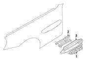 BMW Finisher Side Panel Front Right - Genuine BMW 51138231940