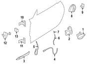 BMW Carrier Outside Door Handle Left - Genuine BMW 51217250089