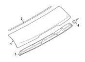 BMW Seal Rear Spoiler - Genuine BMW 51247310748