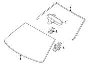 BMW Cover Windshield - Genuine BMW 51317227338