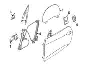 BMW Seal Outer Right Mirror Triangle - Genuine BMW 51337023968