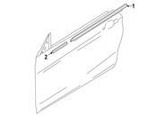 BMW Channel Cover Short Outer Left (Black Matt) - Genuine BMW 51337305579