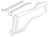BMW Inner Channel Sealing Rear Right - Genuine BMW 51377164988