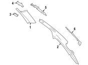 BMW Cover Column D Left (Oyster) - Genuine BMW 51437273781