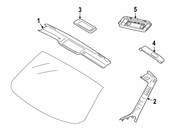 BMW Cover Column A Left (Black) - Genuine BMW 51439128409