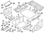BMW Floor Carpet Luggage Compartment - Genuine BMW 51477232522