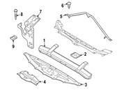 BMW Support F Radiator Top - Genuine BMW 51647046545