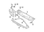 BMW Radiator Support Tie Bar Bracket - Genuine BMW 51717070096