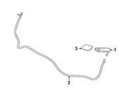 BMW Hose Line Headlight Cleaning System - Genuine BMW 61678058068