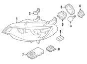 BMW Bracket Headlight - Genuine BMW 63117311079