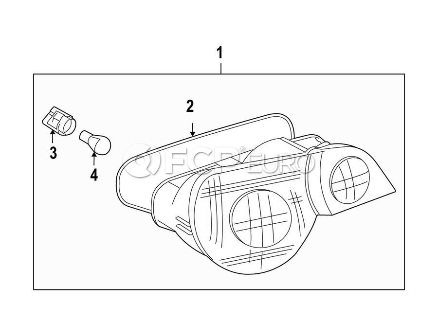BMW Gasket Rear Light Right - Genuine BMW 63216916504 | FCP Euro