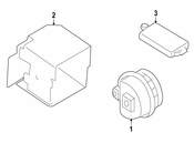 BMW Bracket Alternative Power Siren - Genuine BMW 65759167404
