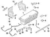 BMW Information Plate High Voltage - Genuine BMW 71227622043