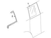 MINI Door Glass Seal - Genuine MINI 51767167232