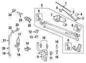 VW Windshield Wiper Arm- Genuine VW 5N1955410