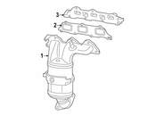 VW Exhaust Manifold Gasket - Genuine VW 7B0253039A