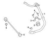 VW Suspension Stabilizer Bar Bushing - Genuine VW 7B0411314A