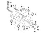 VW Door Mirror Switch - Genuine VW 7L6959565L3X1