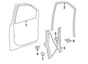 VW Window Regulator  - Genuine VW 7B0837461