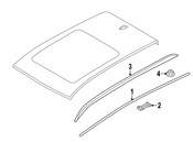 BMW Roof Railing Right (Silver) - Genuine BMW 51137338662