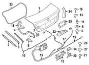 BMW Liftgate Lift Support - Genuine BMW 51247207010