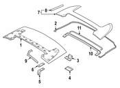 BMW Right Folding Top Flap Hinge - Genuine BMW 51257009572