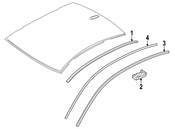 BMW Finisher Side Frame Left - Genuine BMW 51337196355