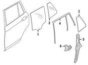 BMW Frame For Fixed Side Window Right - Genuine BMW 51352990394
