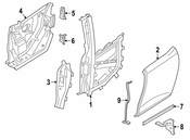 BMW Shroud Panel B-Pillar Left - Genuine BMW 51427303703