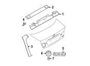 BMW Right Exterior Trim Panel - Genuine BMW 51497028572