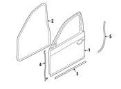 BMW Door-Gap Seal B-Pillar Right - Genuine BMW 51767196406