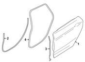 BMW Joint Seal B-Pillar Left - Genuine BMW 51767326507