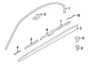 BMW Sill Trim Primed Right (M) - Genuine BMW 51778059574