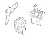 BMW Bracket Horn - Genuine BMW 61337835873