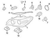 BMW Oval-Head Screw-Washer Assembly - Genuine BMW 63129194594