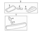 BMW Gasket Right - Genuine BMW 63138400764