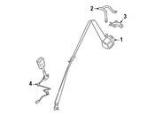BMW Belt Guide Left - Genuine BMW 72117354757
