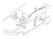 BMW Head Airbag Right - Genuine BMW 72127390328