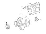 Mercedes Alternator Pulley  - Genuine Mercedes 1111550315