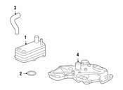 Porsche Engine Oil Cooler Line - Genuine Porsche 99710712173