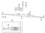 VW Steering Tie Rod End - Genuine VW 7B0498811A