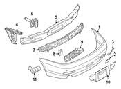BMW Mount Bumper Rear Left - Genuine BMW 51127008839