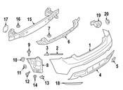 BMW Insert Bumper Rear (M) - Genuine BMW 51128055574