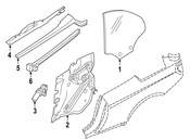 BMW Window Guide - Genuine BMW 51377223756