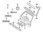 BMW Hatch Wiper Motor Cover - Genuine BMW 51498195407