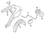 BMW Cover Wheel Housing Rear Right - Genuine BMW 51717333528