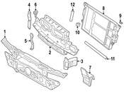 BMW Right Front Panel Support Sealing - Genuine BMW 51718168198
