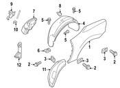BMW Cover Wheel Housing Rear Left - Genuine BMW 51718397691